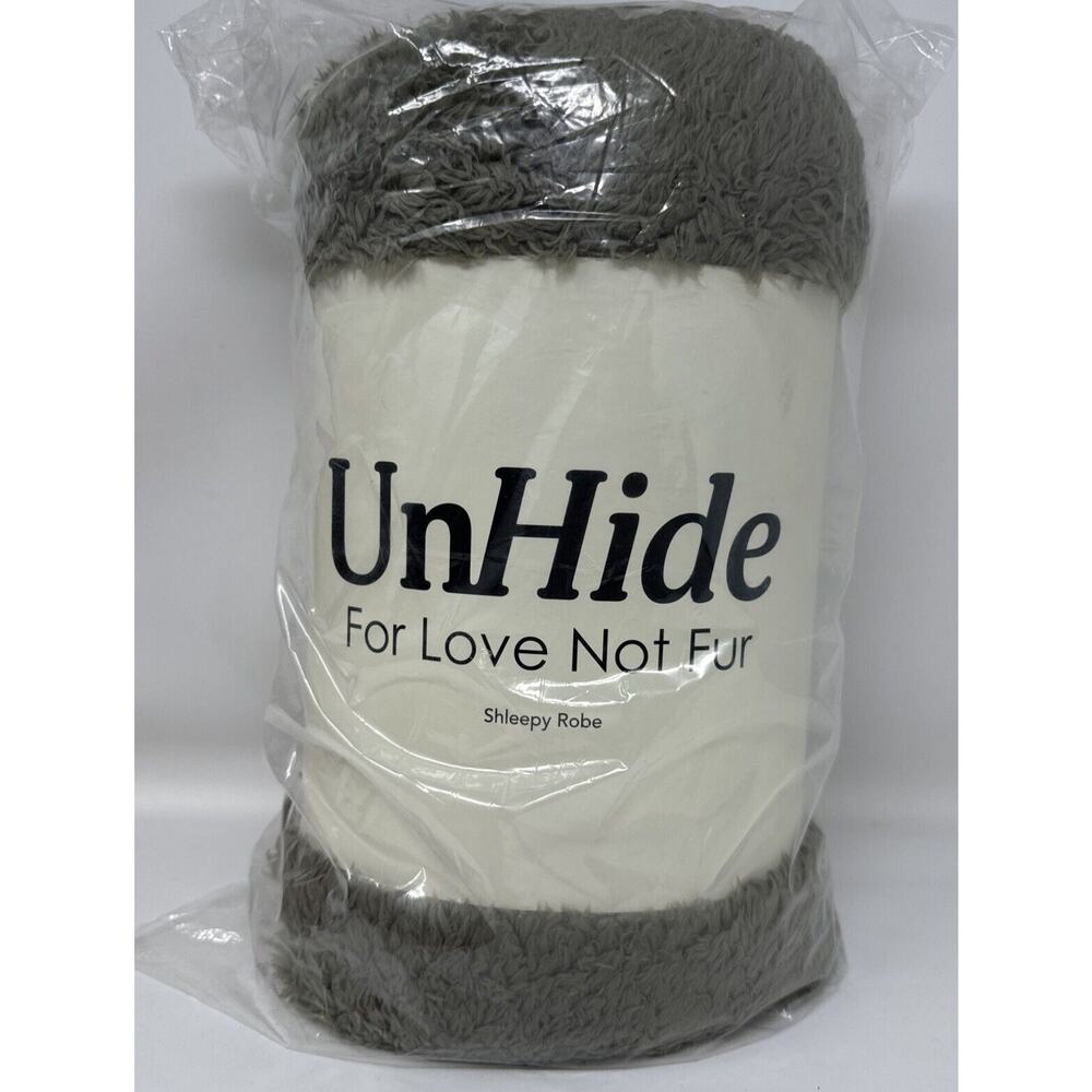 New In Package Unhide~For Love Not Fur Shleepy Robe~Taupe Ducky~Size Large
